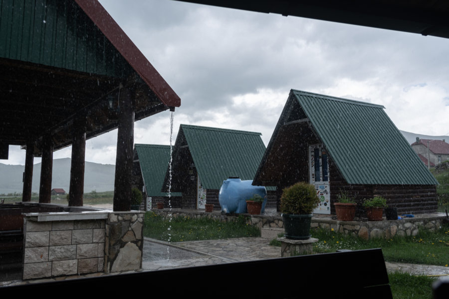 Pluie à Trsa sur le Durmitor ring