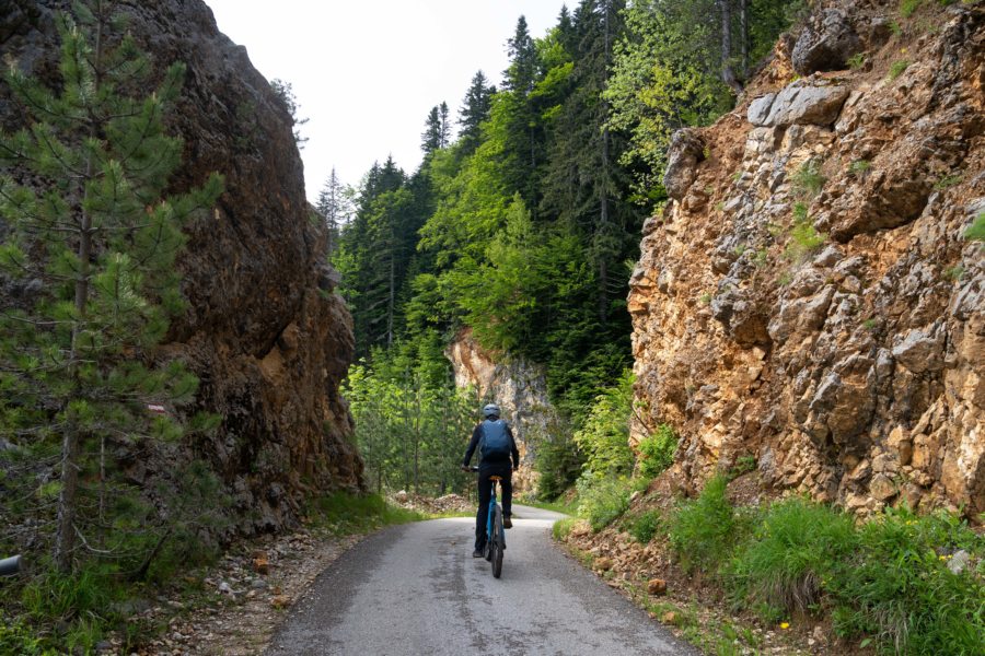 Descente du Canyon de Susica à vélo, Durmitor ring