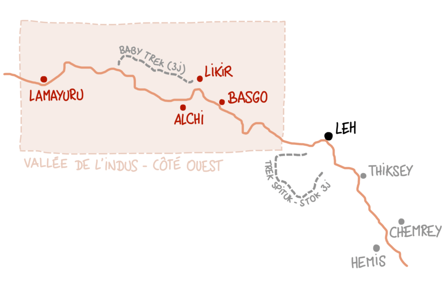 Carte Ladakh Ouest