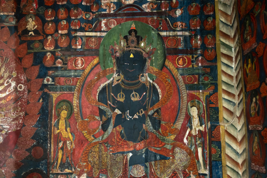 Peintures bouddhistes à Basgo, Ladakh