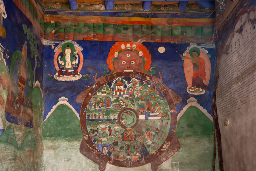 Dharmachakra, roue de la vie, bouddhisme