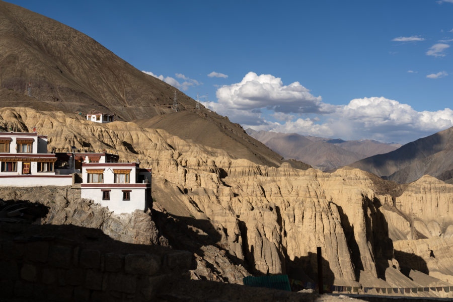 Vue sur la Moon Valley depuis le monastère de Lamayuru