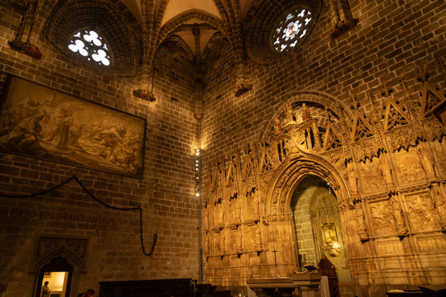 Calice et corde de Marseille dans la cathédrale de Valencia