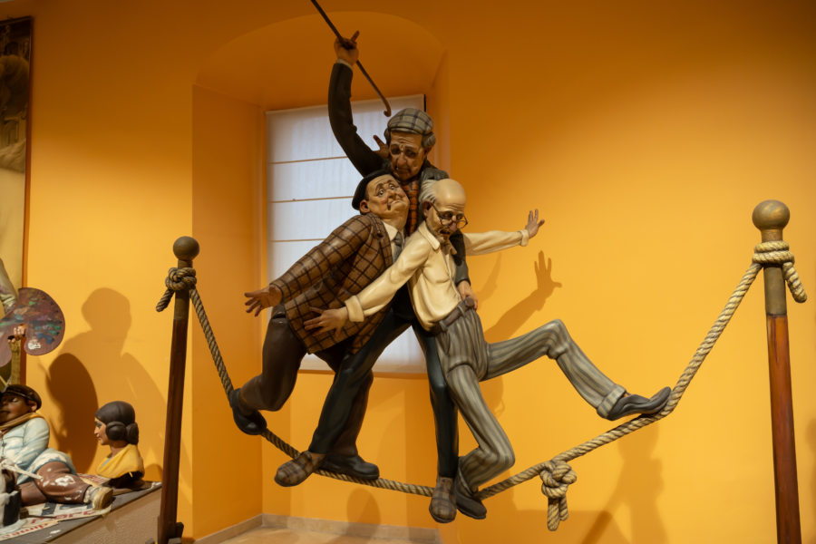Statues au musée des Fallas à Valencia