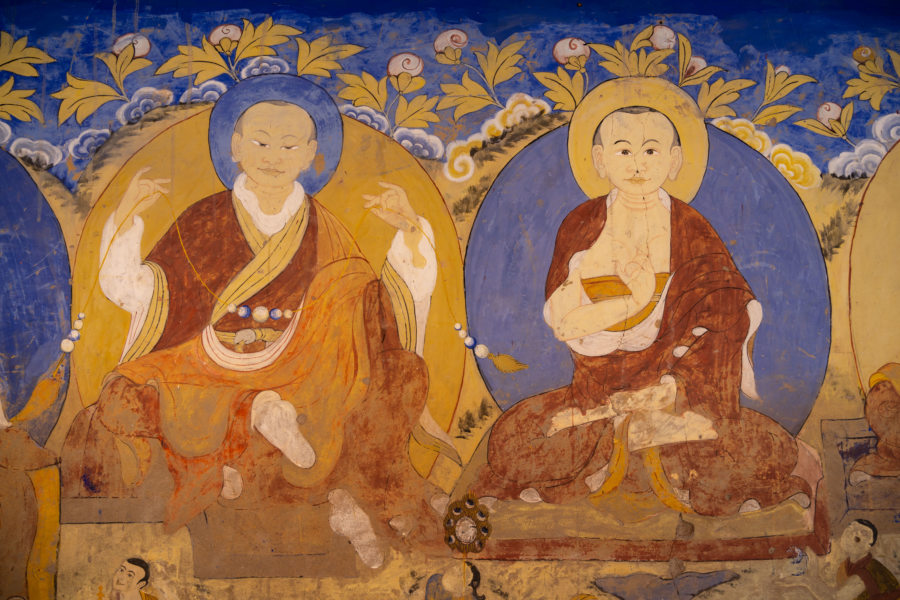 Peinture bouddhisme, monastère de Thiksey