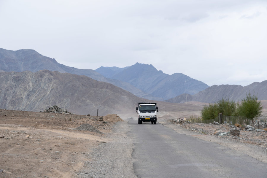 Randonnée avec les camions entre Spituk et Zingchen au Ladakh