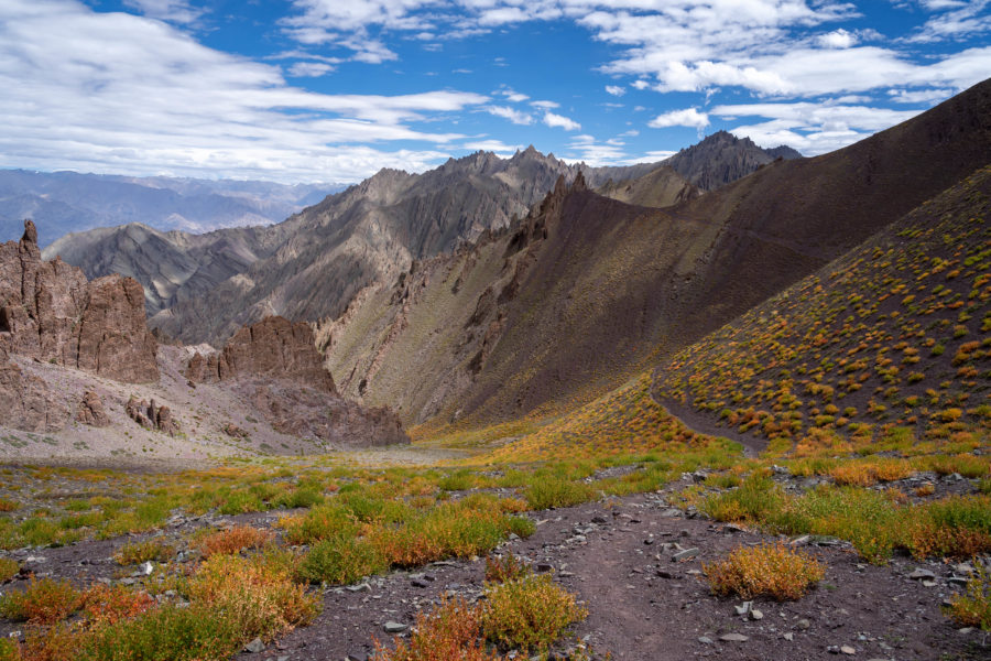 Paysages du Ladakh, montagnes de l'Himalaya en Inde