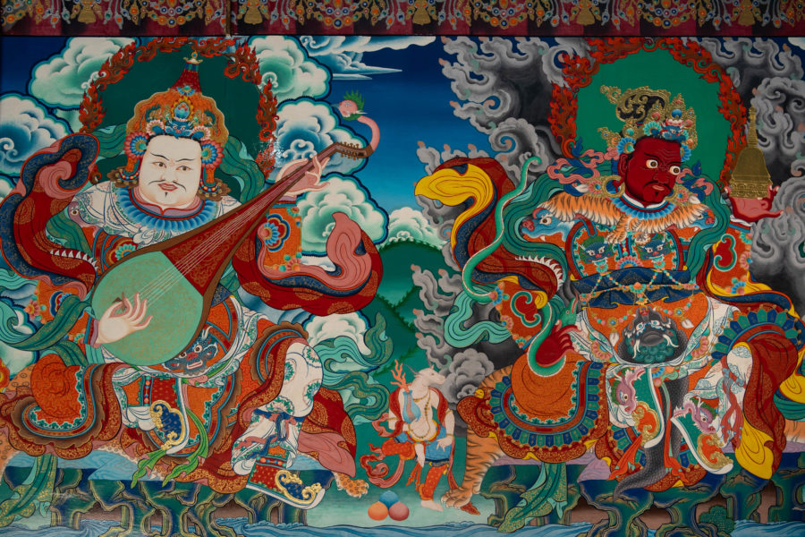 Stakna gompa, peinture bouddhiste