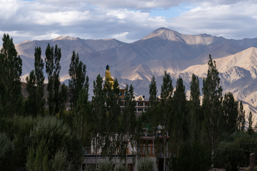 Village de Stok au Ladakh : bouddha géant