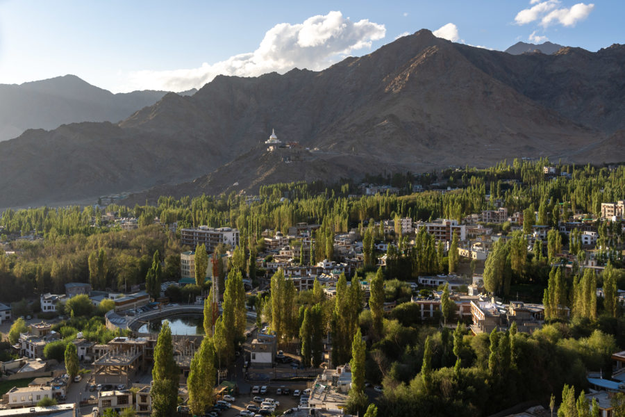 Visite du Ladakh en Inde : vue depuis le Leh Palace