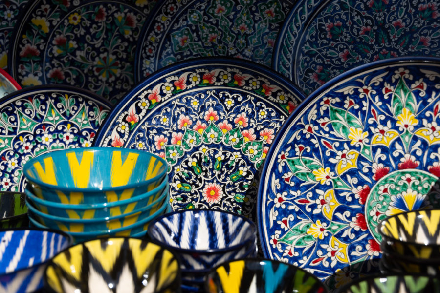Vaisselle, souvenirs d'Ouzbékistan