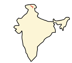Carte Inde Ladakh