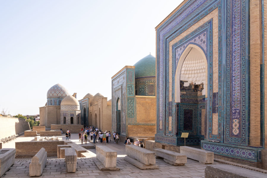 Chah e Zindeh mausolée à Samarcande, Ouzbékistan