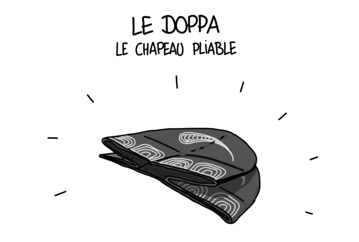 Dessin : un doppa en Ouzbékistan