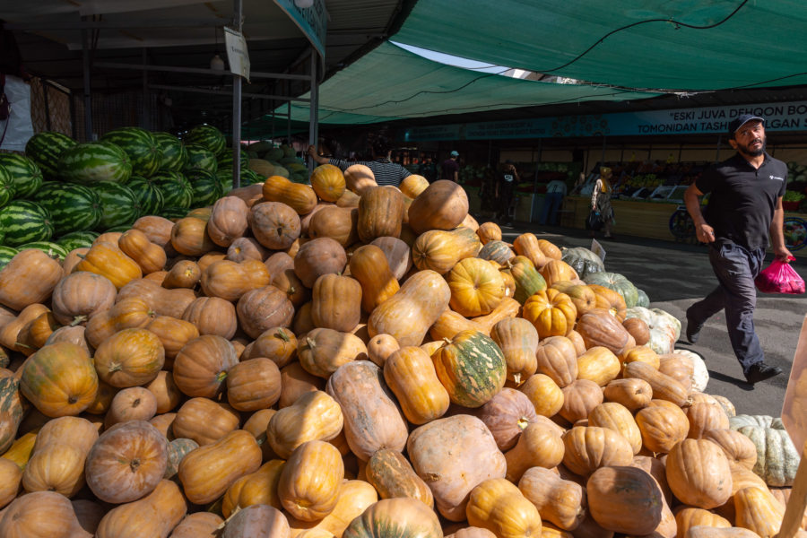Montagne de courges : l'Ouzbékistan en automne