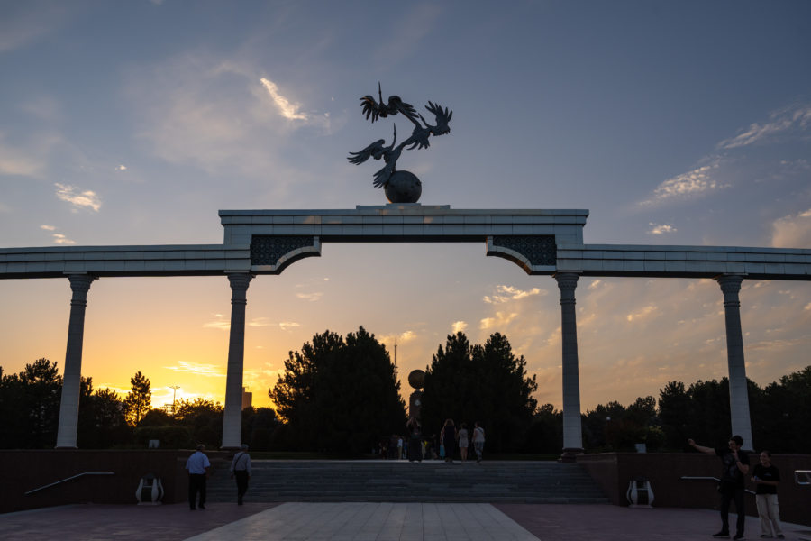 Mustakillik square, place de l'indépendance à Tachkent