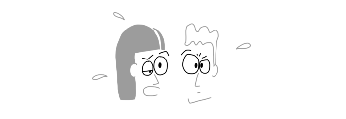 Dessin de nos têtes étonnées