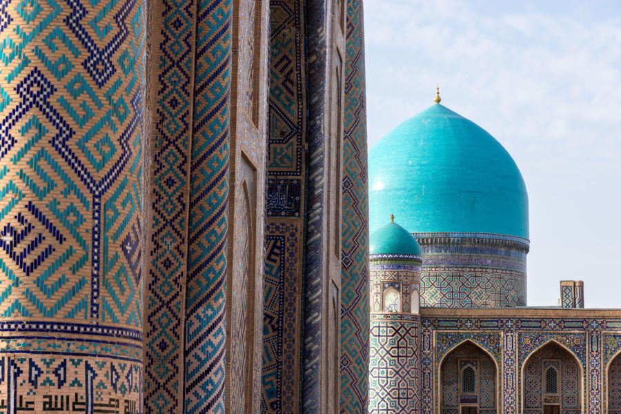 Medersa turquoise au Registan de Samarcande