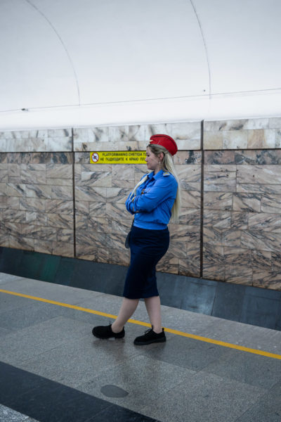 Chef de station, métro de Tachkent