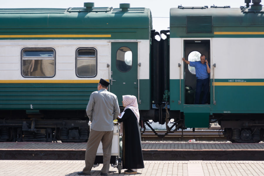 Train de Marguilan à Tachkent, Ouzbékistan