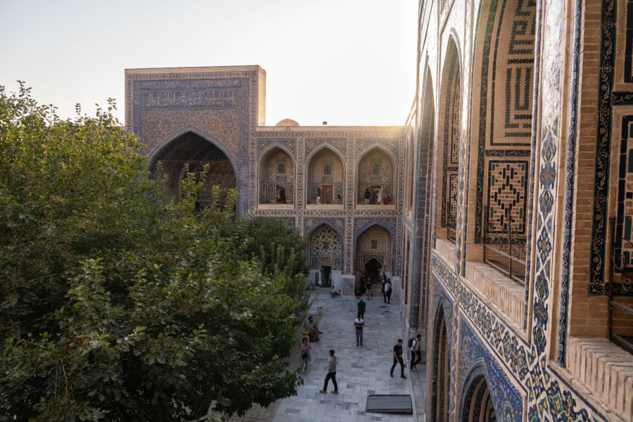 Visite de Samarcande : madrasa d'Ulugh Beg