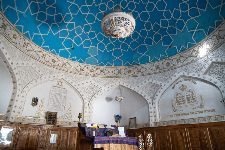 Visite de la vieille synagogue de Samarcande, Ouzbékistan