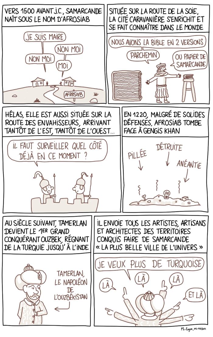 Bande dessinée : l'histoire de Samarcande