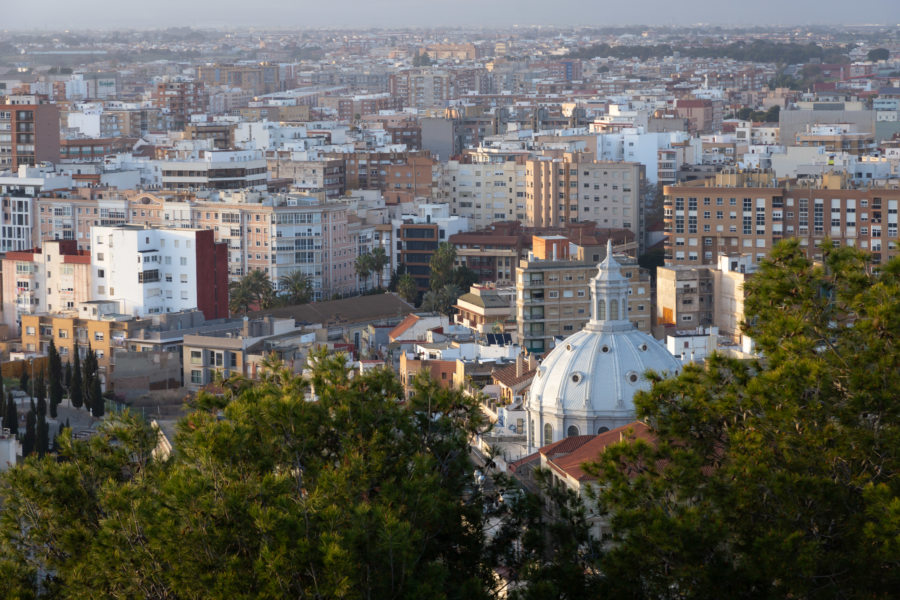 Vue sur Cartagena depuis le Château Conception