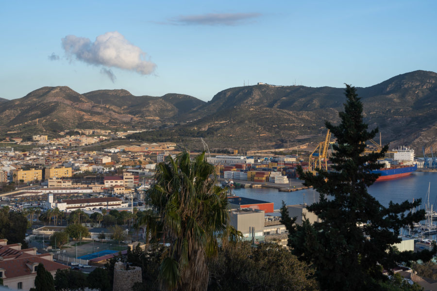 Vue sur Cartagena depuis le Château Conception