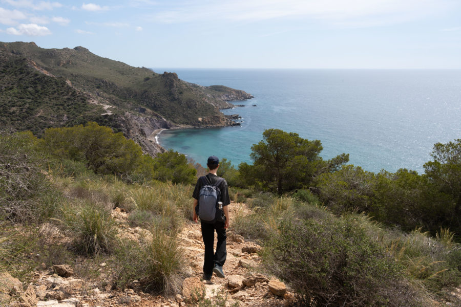 Randonnée de Roldan à la playa Fatares, Sierra de la Muela