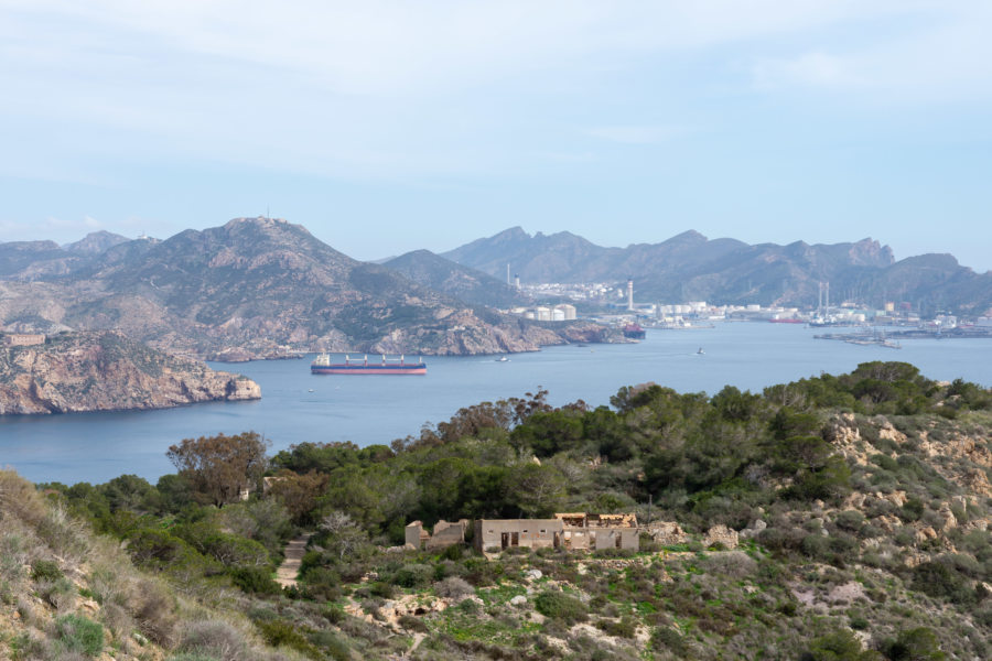 Randonnée sur le mont Roldan dans le parc Sierra de la Muela : vue sur Carthagène